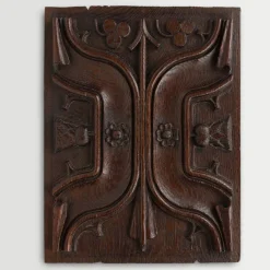 Pamono Gothic Sculpted Panel in Oak, Belgium, 1500s> Wall Decor