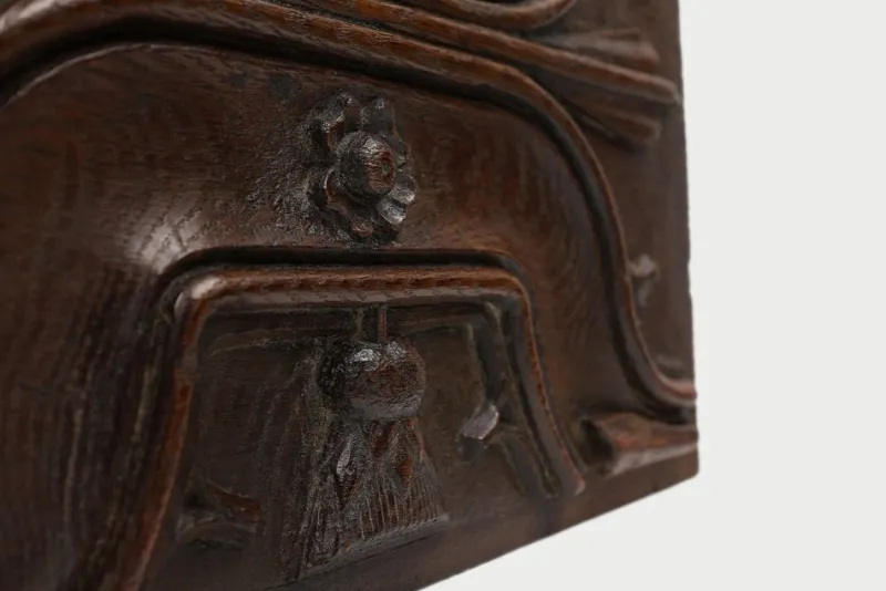 Pamono Gothic Sculpted Panel in Oak, Belgium, 1500s> Wall Decor