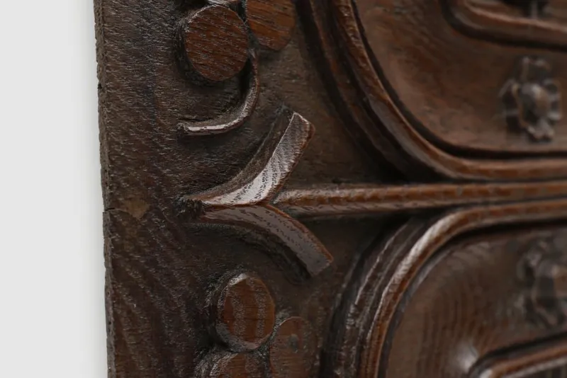 Pamono Gothic Sculpted Panel in Oak, Belgium, 1500s> Wall Decor
