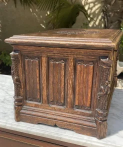 Pamono Gothic Style Box in Oak><noscript><img width=
