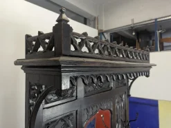 Pamono Gothic Style Oak Coat Rack><noscript><img width=