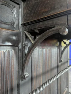 Pamono Gothic Style Oak Coat Rack><noscript><img width=