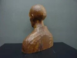 Pamono Gottfried Fuetsch, Large Bust, 1950s-1970s, Limewood><noscript><img width=