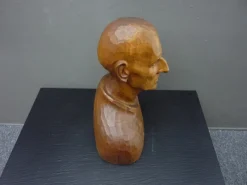 Pamono Gottfried Fuetsch, Large Bust, 1950s-1970s, Limewood><noscript><img width=