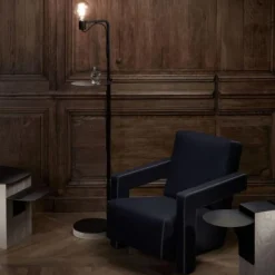 Sale Pamono Grafit Floor Lamp with Shelf by Radar