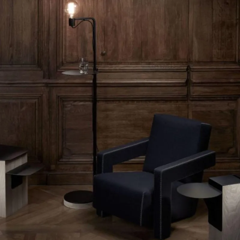 Sale Pamono Grafit Floor Lamp with Shelf by Radar