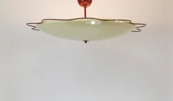 Sale Pamono Grand Mid-Century Flush Mount Uplight Ceiling Lamp from Filmcasino Vienna, 1950s