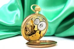Pamono Grand Prix Paris 1900 Pocket Watch in Gold with Rubies from Zenith><noscript><img width=