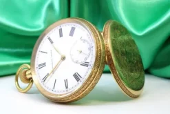 Pamono Grand Prix Paris 1900 Pocket Watch in Gold with Rubies from Zenith><noscript><img width=