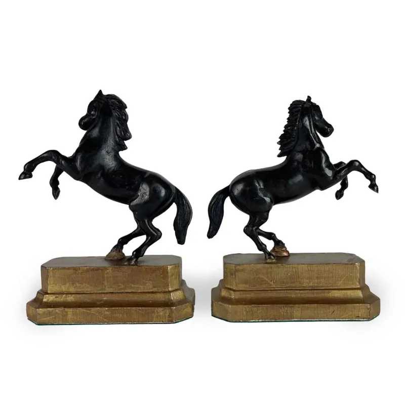 Clearance Pamono Grand Tour Horses, Early 1800s, Bronzes, Set of 2