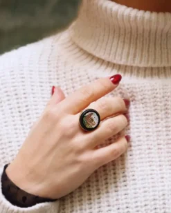 Pamono Grand Tour Micro-Mosaic Ring><noscript><img width=