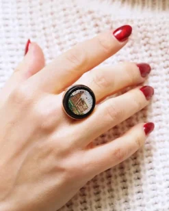 Pamono Grand Tour Micro-Mosaic Ring><noscript><img width=