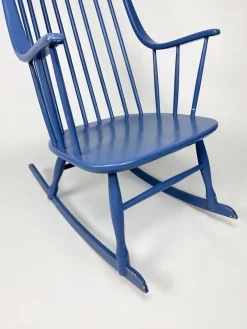 Pamono Grandessa Rocking Chair attributed to Lena Larsson for Nesto, 1960s><noscript><img width=