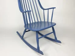 Pamono Grandessa Rocking Chair attributed to Lena Larsson for Nesto, 1960s><noscript><img width=