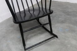 Best Pamono Grandessa Rocking Chair in Black Beech attributed to Lena Larsson for Nesto, 1960s