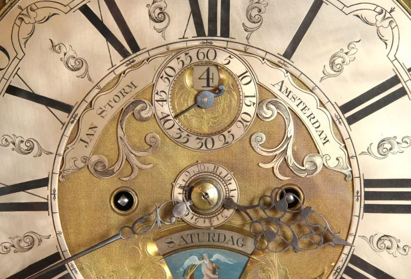 Sale Pamono Grandfather Clock, Amsterdam, 1765