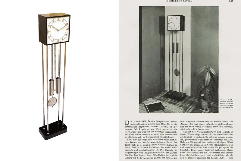 Pamono Grandfather Clock by Heinrich Möller for Kienzle, 1934> Clocks