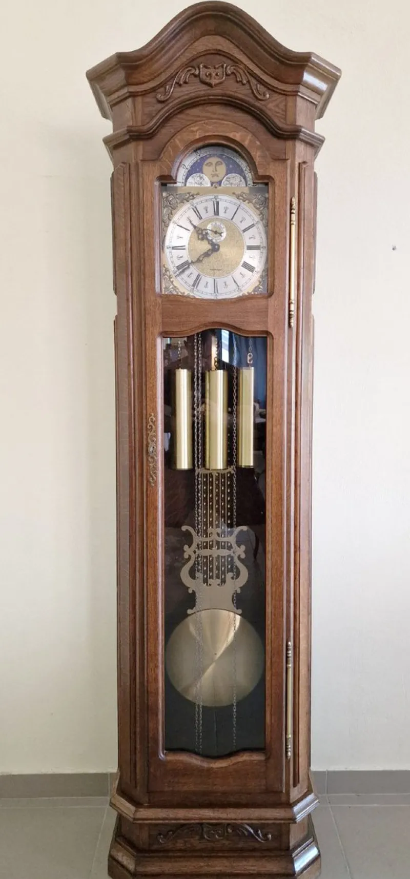 Pamono Grandfather Clock in Oak> Clocks