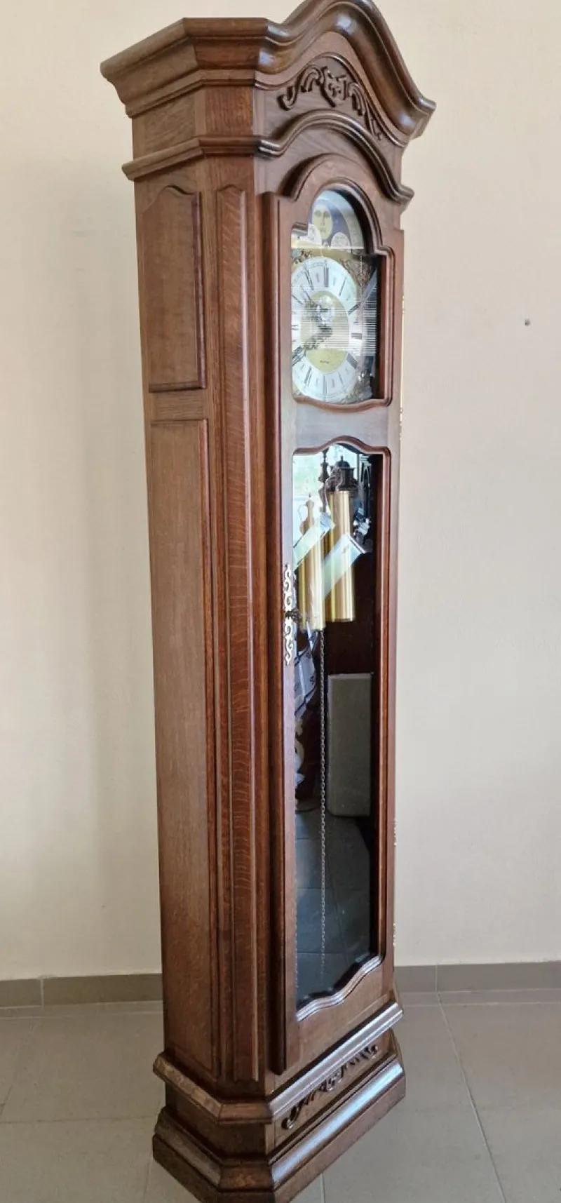 Pamono Grandfather Clock in Oak> Clocks