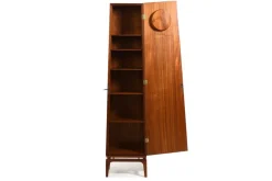 Pamono Grandfather Clock in Teak by Arne Hovmand Olsen, 1965><noscript><img width=