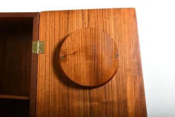 Pamono Grandfather Clock in Teak by Arne Hovmand Olsen, 1965><noscript><img width=