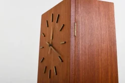 Pamono Grandfather Clock in Teak by Arne Hovmand Olsen, 1965><noscript><img width=