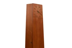 Pamono Grandfather Clock in Teak by Arne Hovmand Olsen, 1965><noscript><img width=