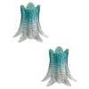 Online Pamono Greeen Felci Murano Glass Wall Sconces by Simoeng, Set of 2