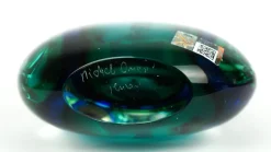 Sale Pamono Green & Blue Sommerso Murano Blown Glass Bottle by Michele Onesto for Made Murano Glass, 2019
