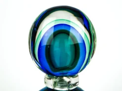 Sale Pamono Green & Blue Sommerso Murano Blown Glass Bottle by Michele Onesto for Made Murano Glass, 2019