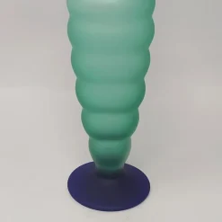 Pamono Green and Blue Bottle in Murano Glass by Michielotto, 1970s><noscript><img width=