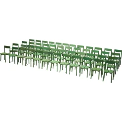 Clearance Pamono Green Coffee Bean Dining Chair by Pierre Gautier Delaye, France, 1965