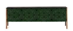 Pamono Green Four Door Loop Sideboard by Coucou Manou> Storage