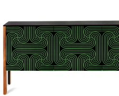 Pamono Green Four Door Loop Sideboard by Coucou Manou><noscript><img width=