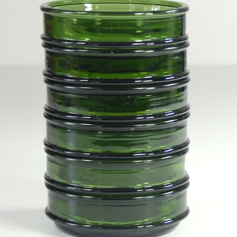 Pamono Green Glass Bowls from Nissen, Denmark, 1970s, Set of 6> Glassware