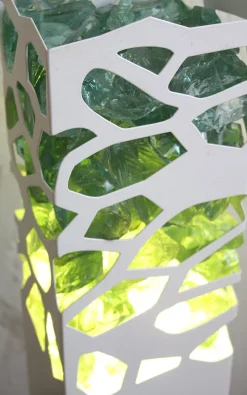 Pamono Green Glass Z1 Pillar Light by Stefan Traloc> Floor Lamps