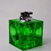 Sale Pamono Green Ice Cube Lighter in Murano Glass attributed to Antonio Imperatore, Italy, 1970s