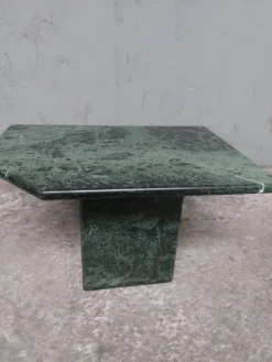 Pamono Green Marble Coffee Table, 1980s> Coffee & Side Tables