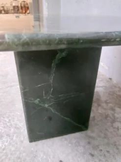 Pamono Green Marble Coffee Table, 1980s><noscript><img width=