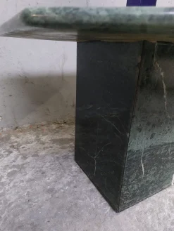 Pamono Green Marble Coffee Table, 1980s><noscript><img width=