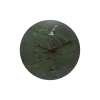 Pamono Green Marble Wall Clock by Euromarmi Store> Clocks