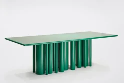 Discount Pamono Green Matte Lacquer Dining Table by SoShiro
