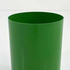 Pamono Green Model 4670 Waste Paper Bin by Gino Colombini for Kartell, 1970s><noscript><img width=