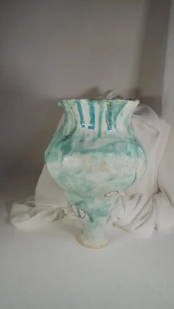 Pamono Green Patina Festive Olé 13 Vase by Hania Jneid><noscript><img width=