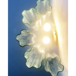 Outlet Pamono Green Tronchi Murano Glass Wall Sconces by Simoeng, Set of 2