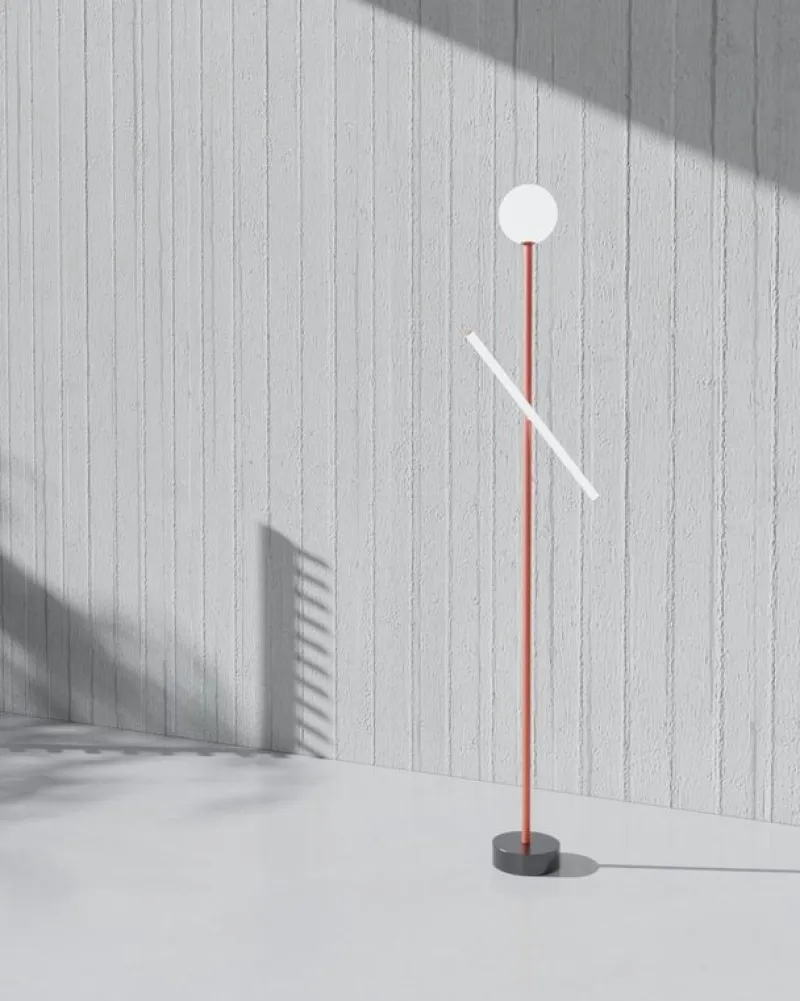 New Pamono Green Tube and Globe Floor Lamp by Atelier Areti