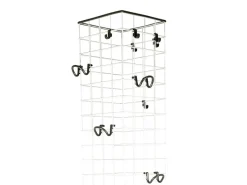 Pamono Grey Plastic & White Metal 4788 Freestanding Clothes Stand by Anna Castelli Ferrieri for Kartell, 1980s><noscript><img width=
