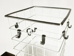 Pamono Grey Plastic & White Metal 4788 Freestanding Clothes Stand by Anna Castelli Ferrieri for Kartell, 1980s><noscript><img width=