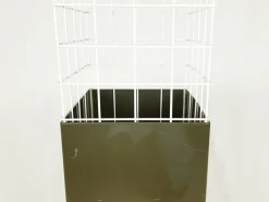 Pamono Grey Plastic & White Metal 4788 Freestanding Clothes Stand by Anna Castelli Ferrieri for Kartell, 1980s><noscript><img width=