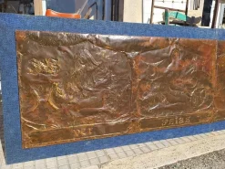 Pamono Grounded Painting on Copper Panels, The Four Seasons and the Zodiac Signs, Italy, 1970> Mid-Century